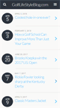 Mobile Screenshot of golflifestyleblog.com